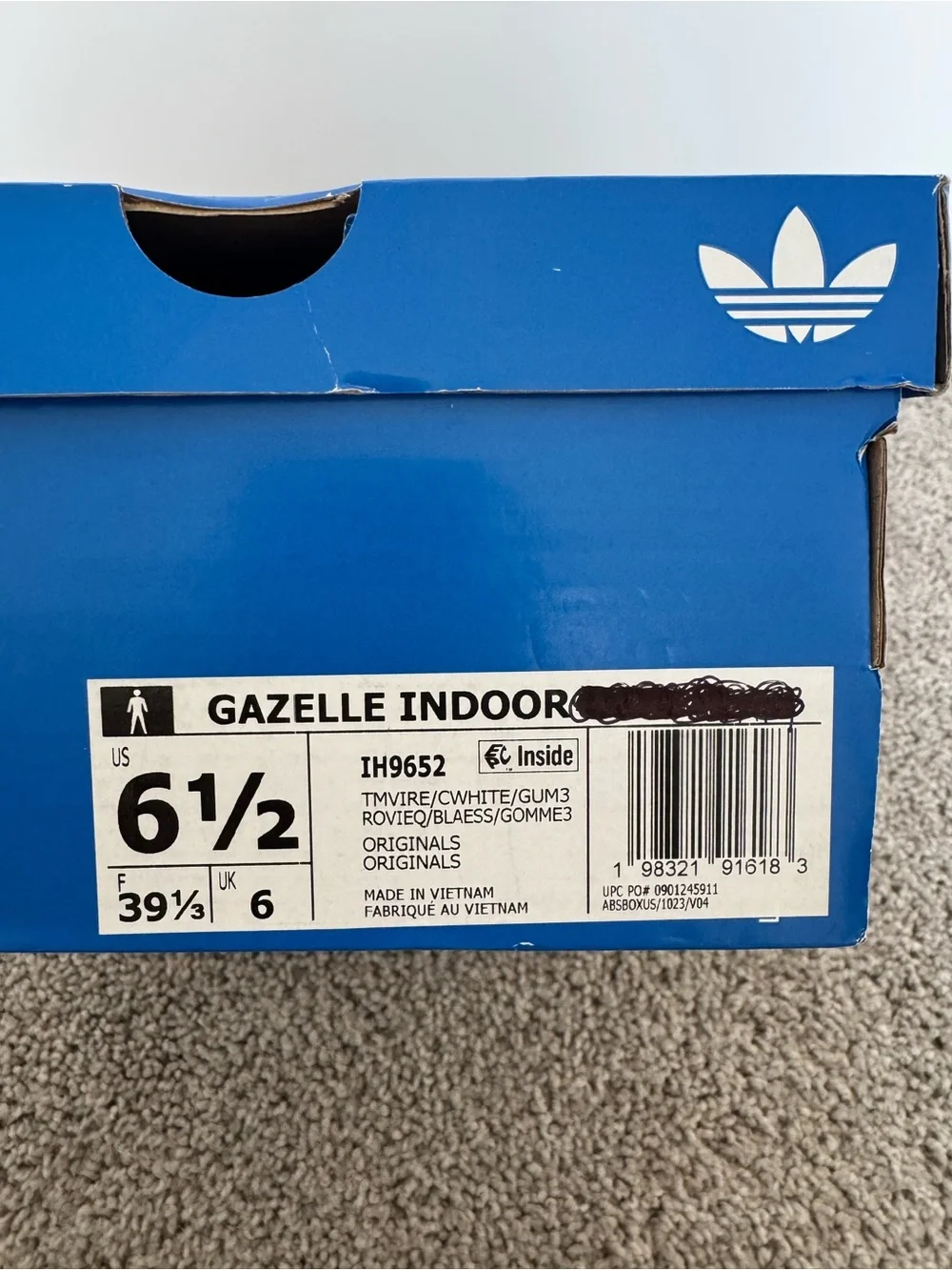 Adidas Gazelle Indoor Red/White - Picture 3 of 8